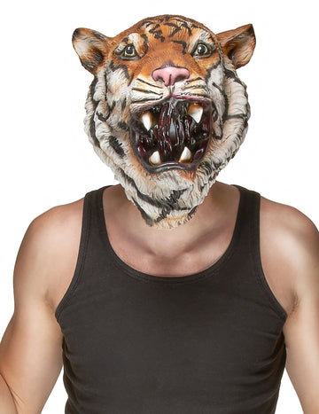 Adult Tiger Latex Mask