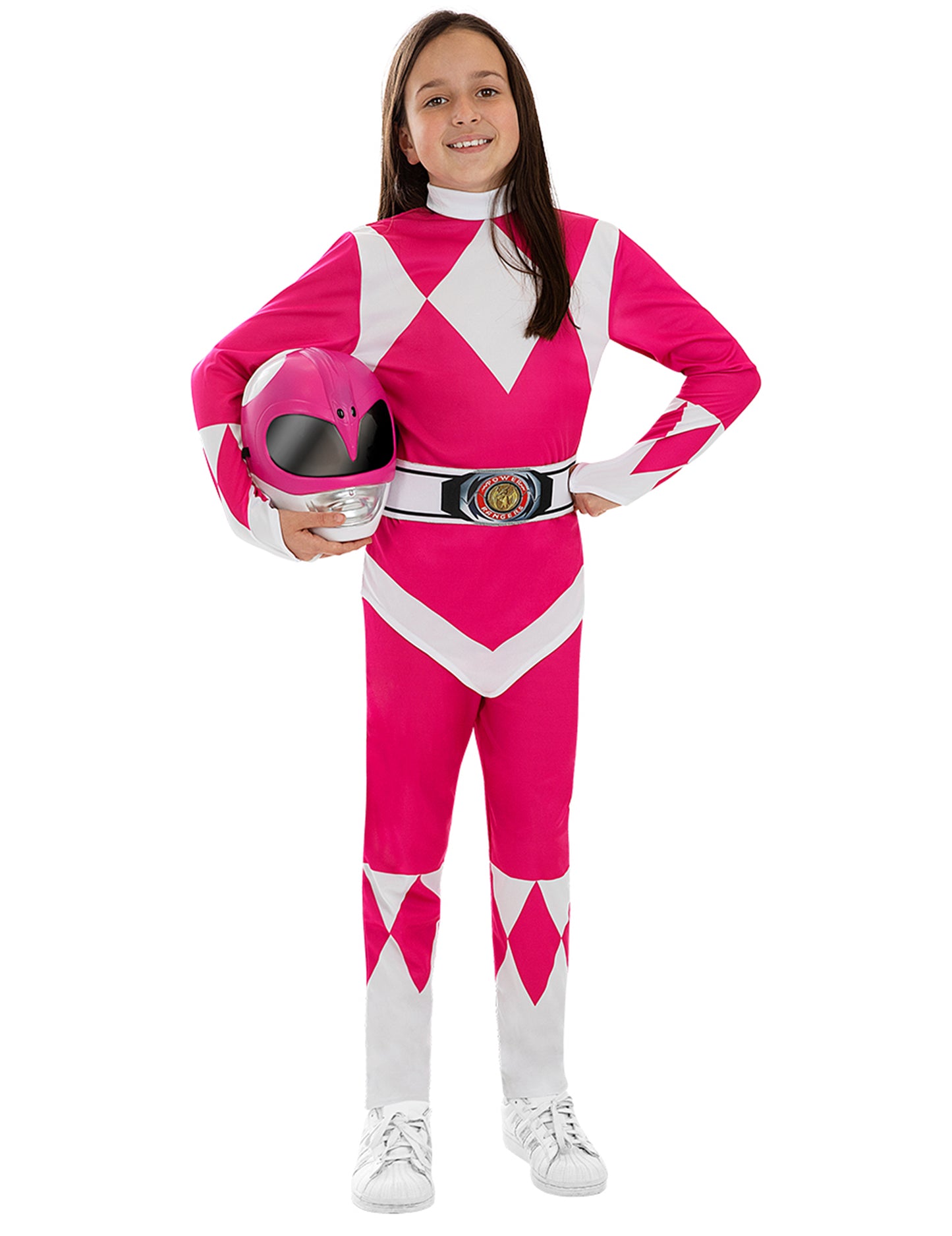 Dětská růžová maska Power Ranger