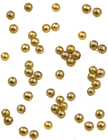 Mini Golden Glitter Balls 8 mm 10 g