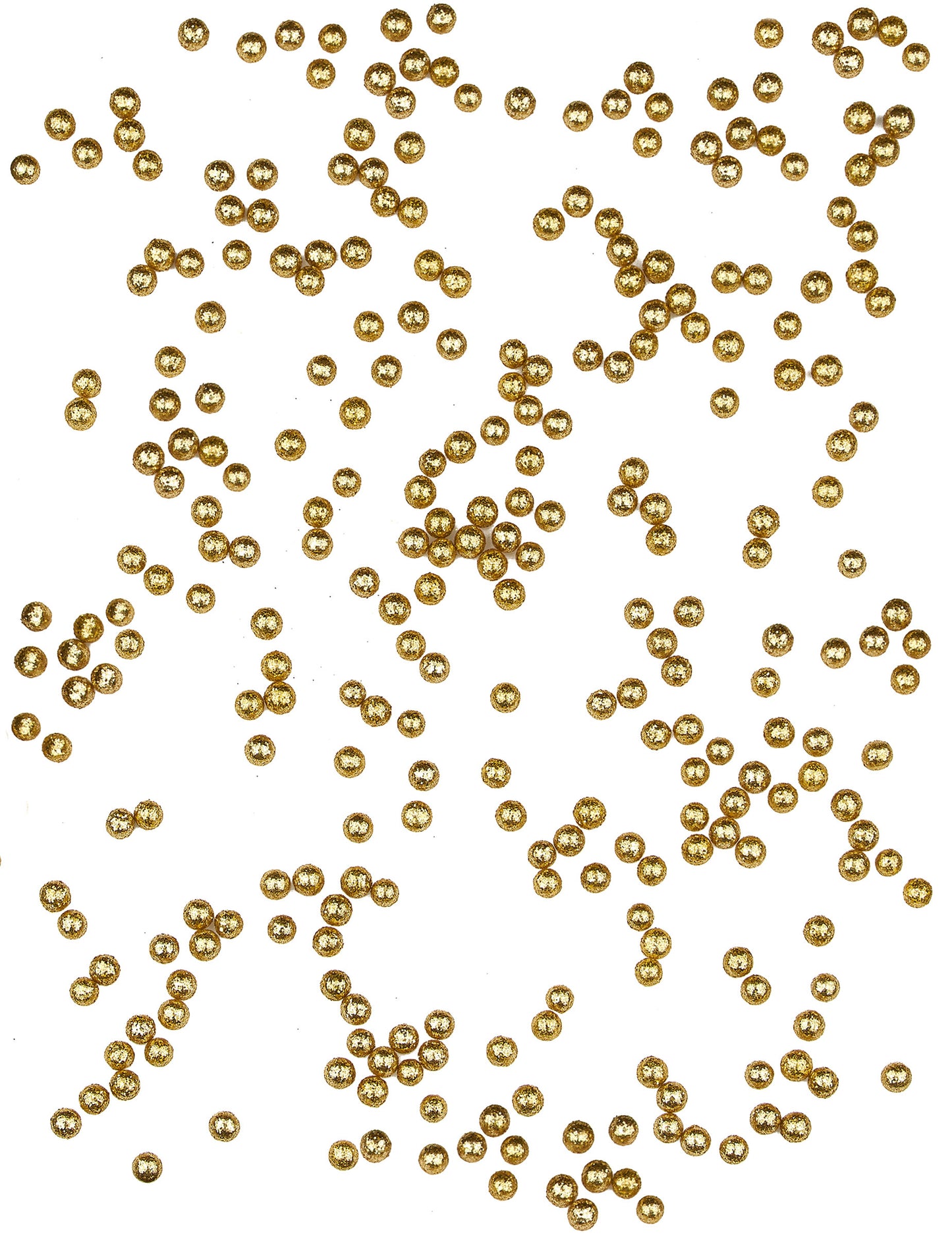 Mini Golden Glitter Balls 8 mm 10 g