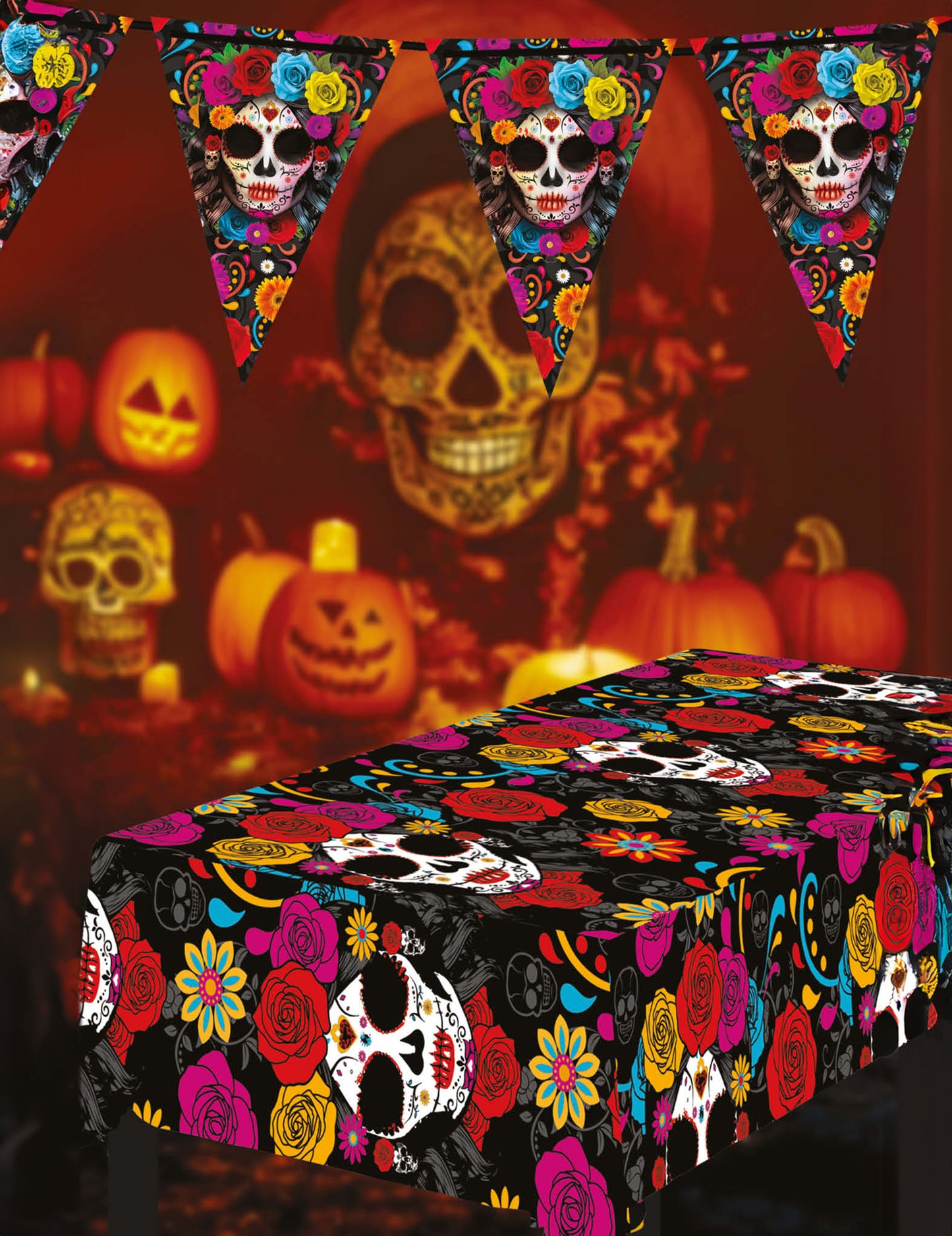 Catrina Dia de los Muertos 137 x 274 cm ubrus