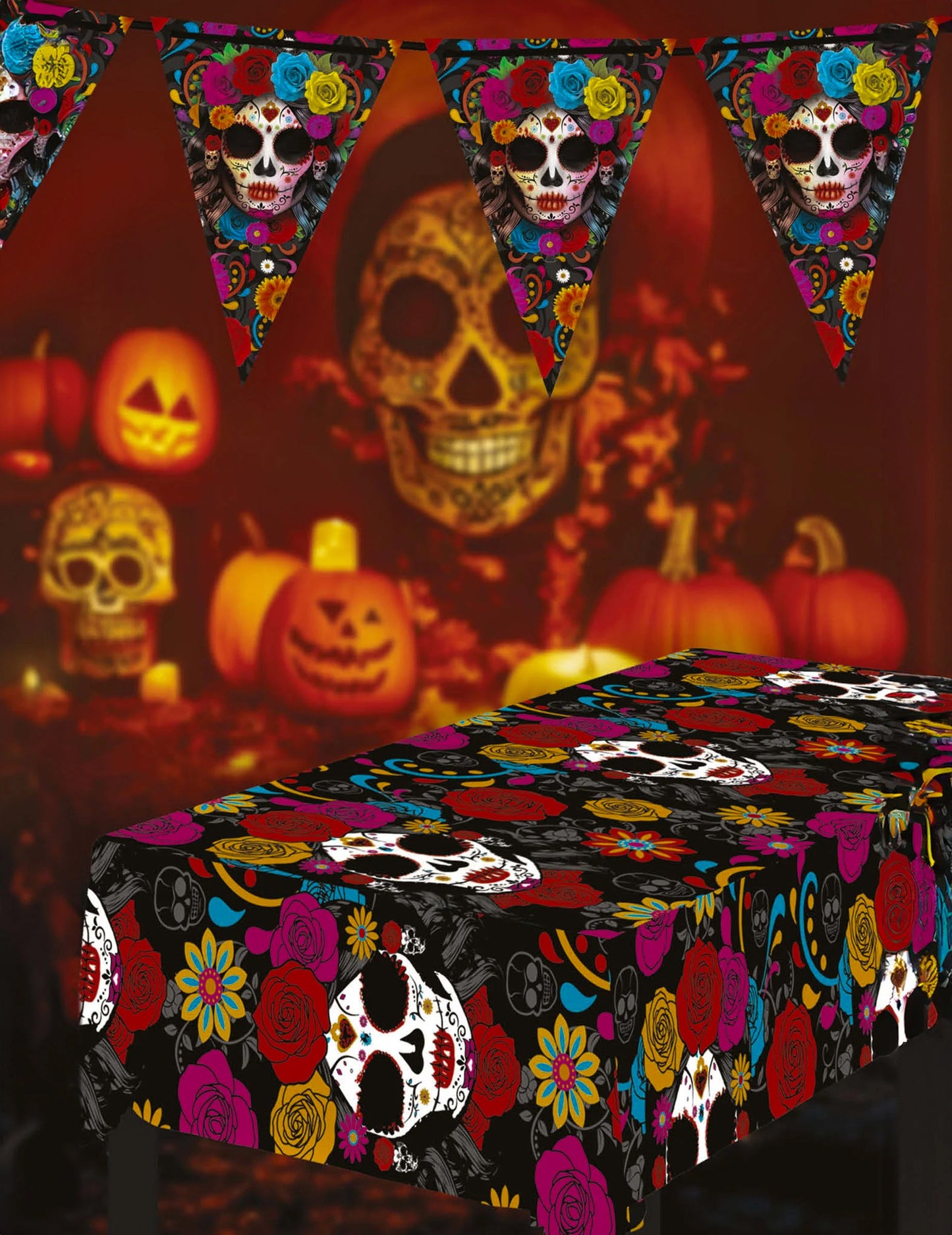 Catrina Dia de los Muertos 137 x 274 cm ubrus