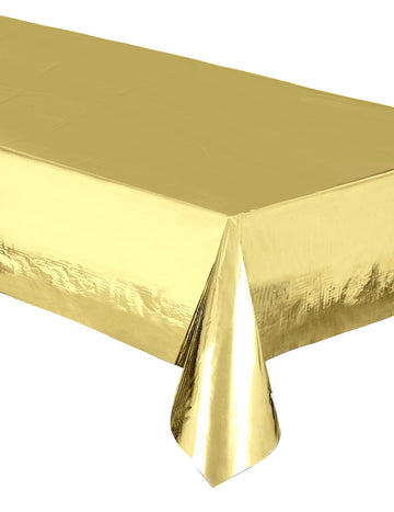 Brillant Golden Metallic Plastic Tabulka 137 x 274 cm