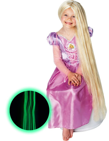 Fosforesovaná princezna Rapunzel Girl Paruka