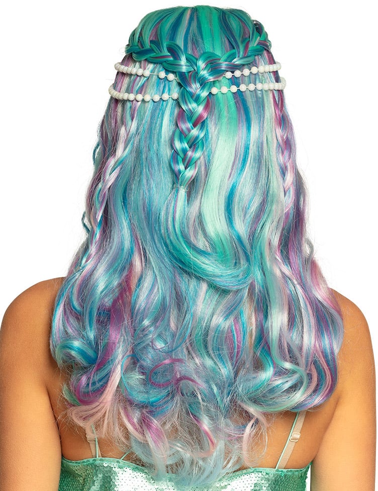 Pastel Mermaid Paruka s dospělými perlami