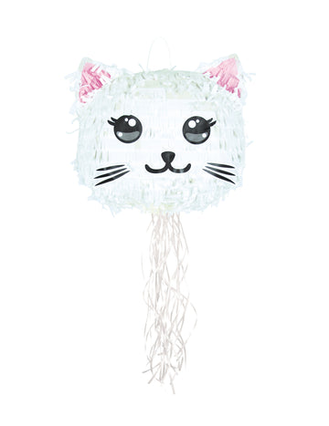 White Kawai Chat Piñata 38 cm