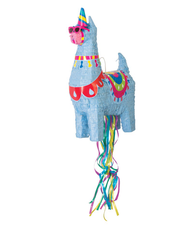 Piñata lama modrá 50 cm