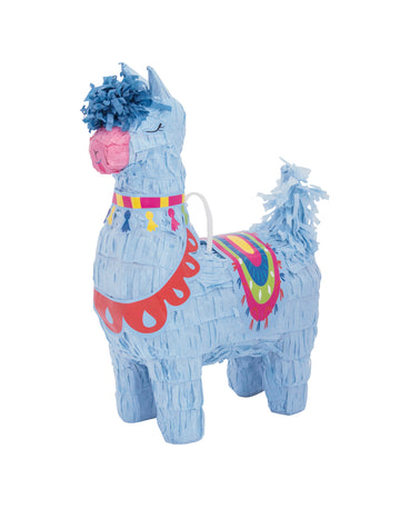 Mini piñata lama modrá 16 cm