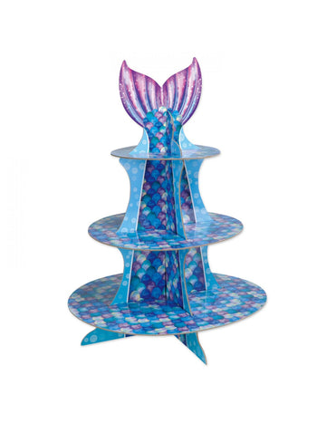 Displej cupcake Blue Purple Siren 40 cm