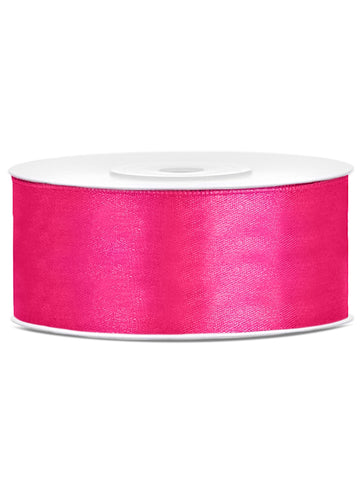 Fuchsia Satin Ribbon 2,5 cm x 25 m