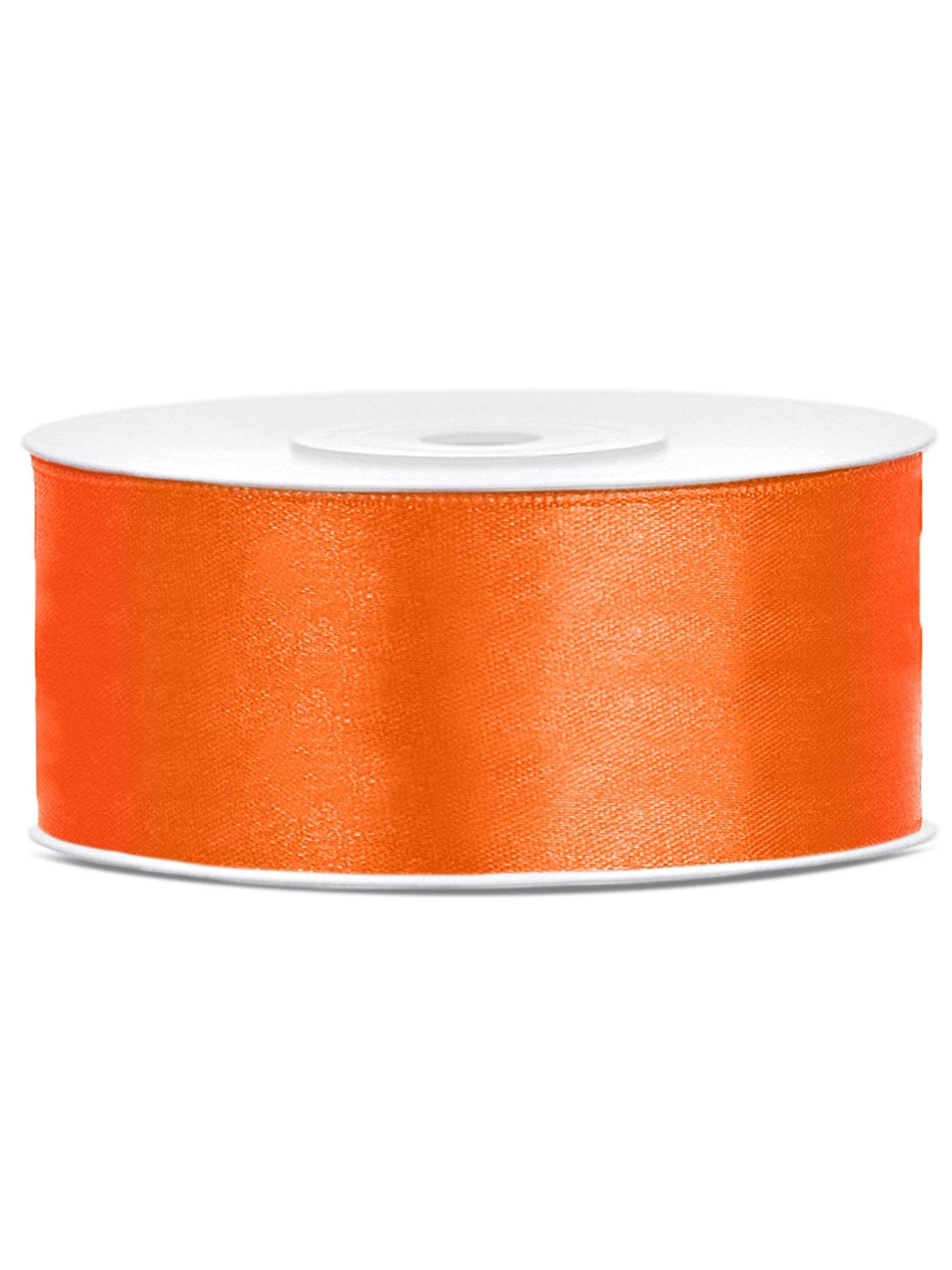 Oranžová saténová stuha 2,5 cm x 25 m