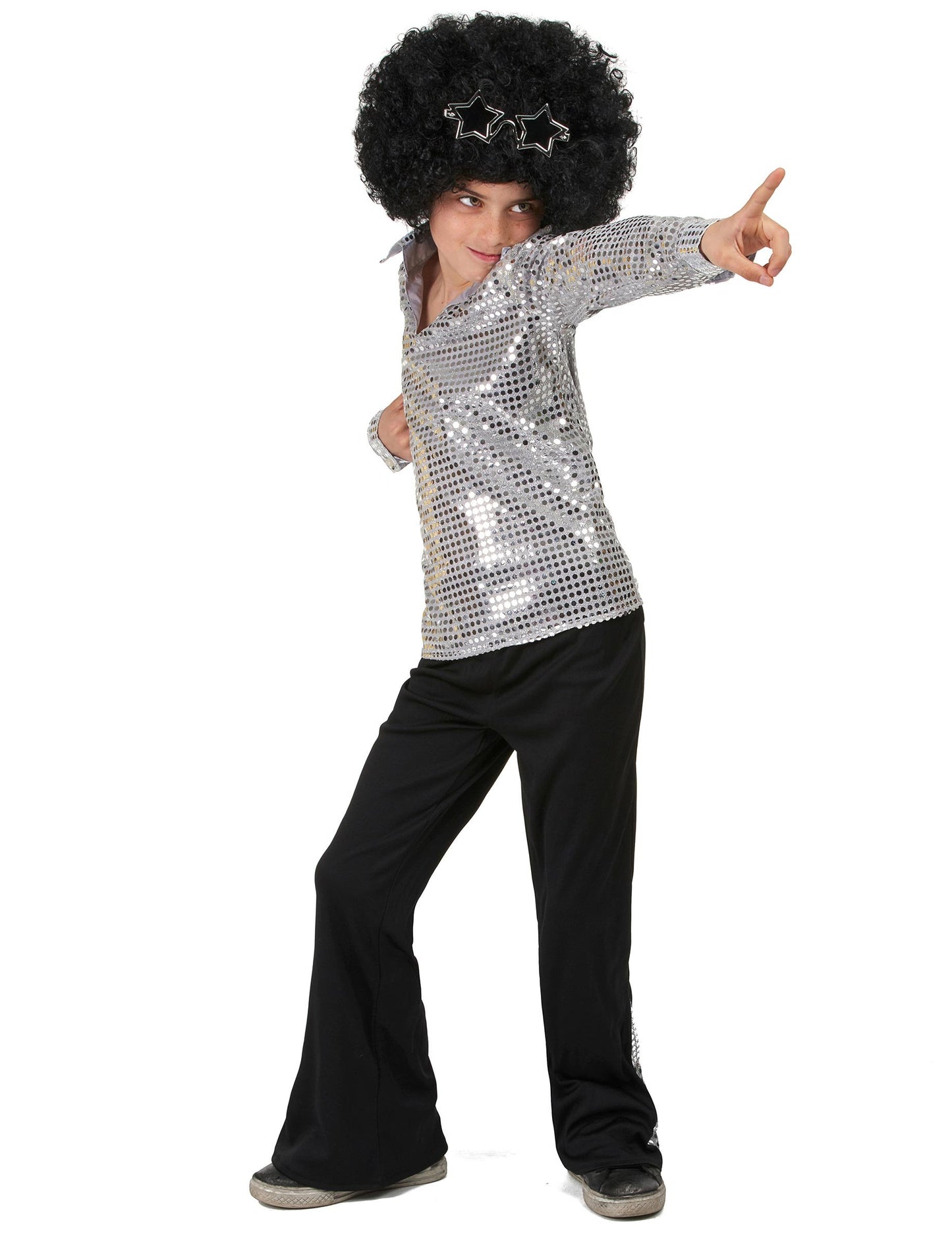 Silver Disco Costume Flicins Boy