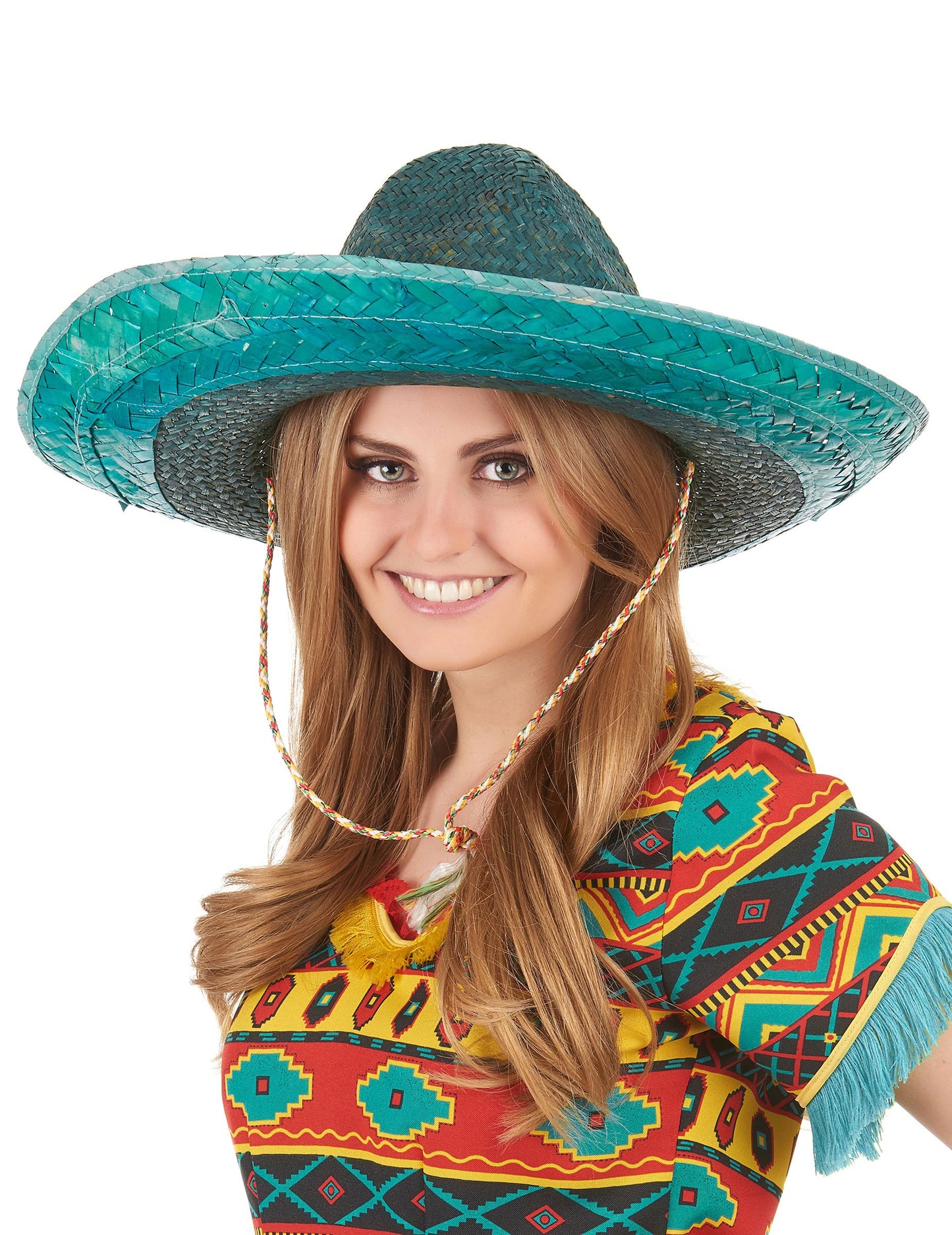 Mexický sombrero zelený dospělý