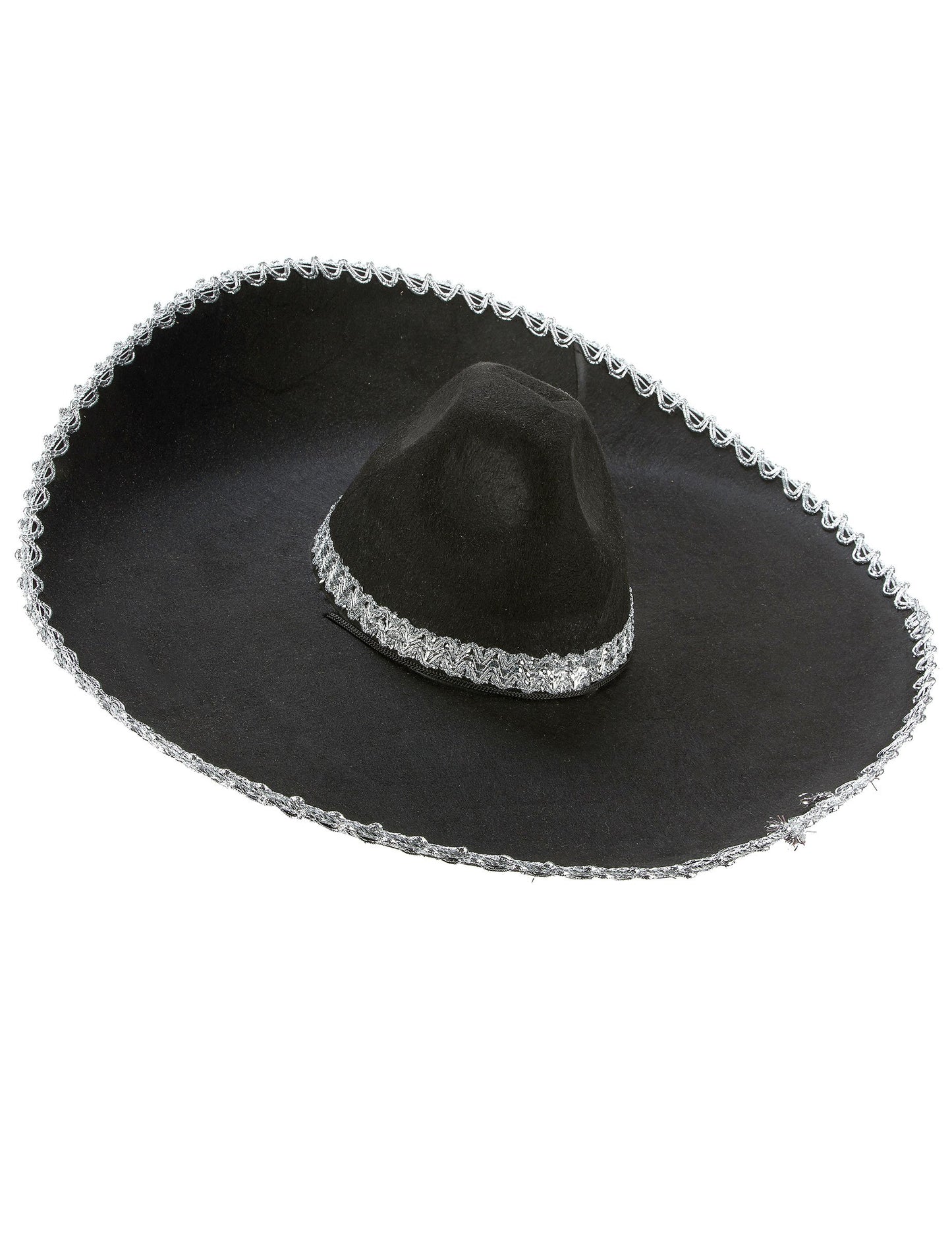 Black Sombrero Silver Border Adult