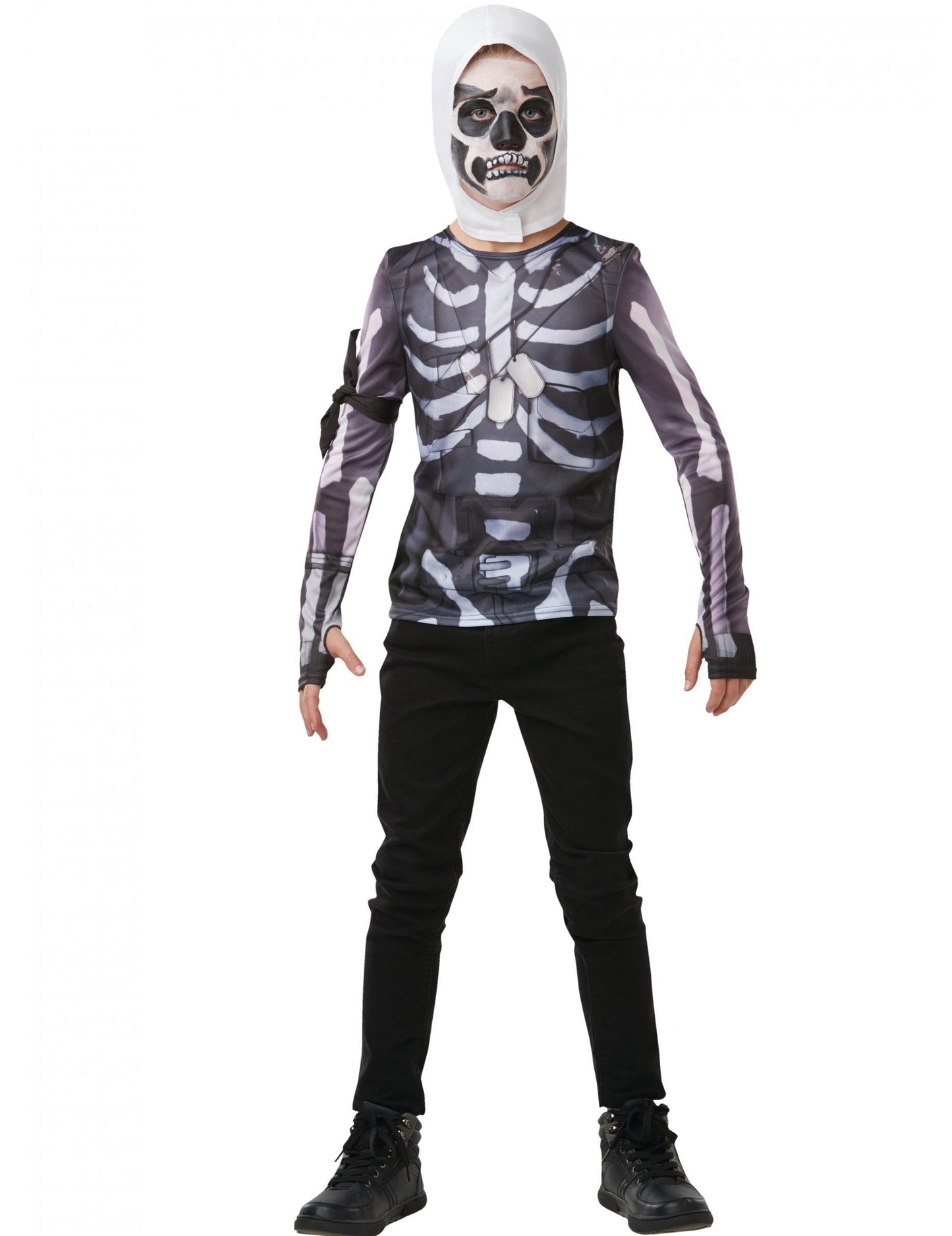 Tričko a Hood Skull Trooper Fortnite Adolescents