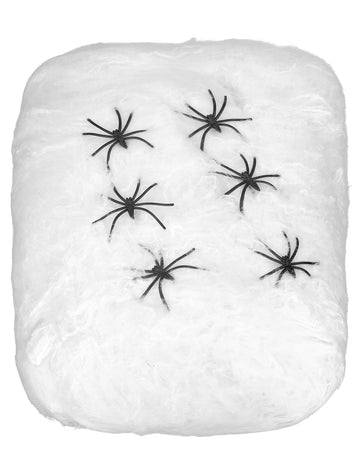 White Spider Web s pavouky 100 g Halloween